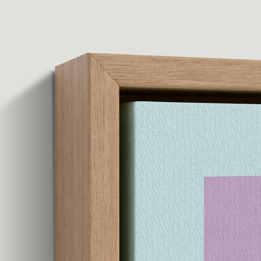 Pop Century Flower Framed Canvas - Natural