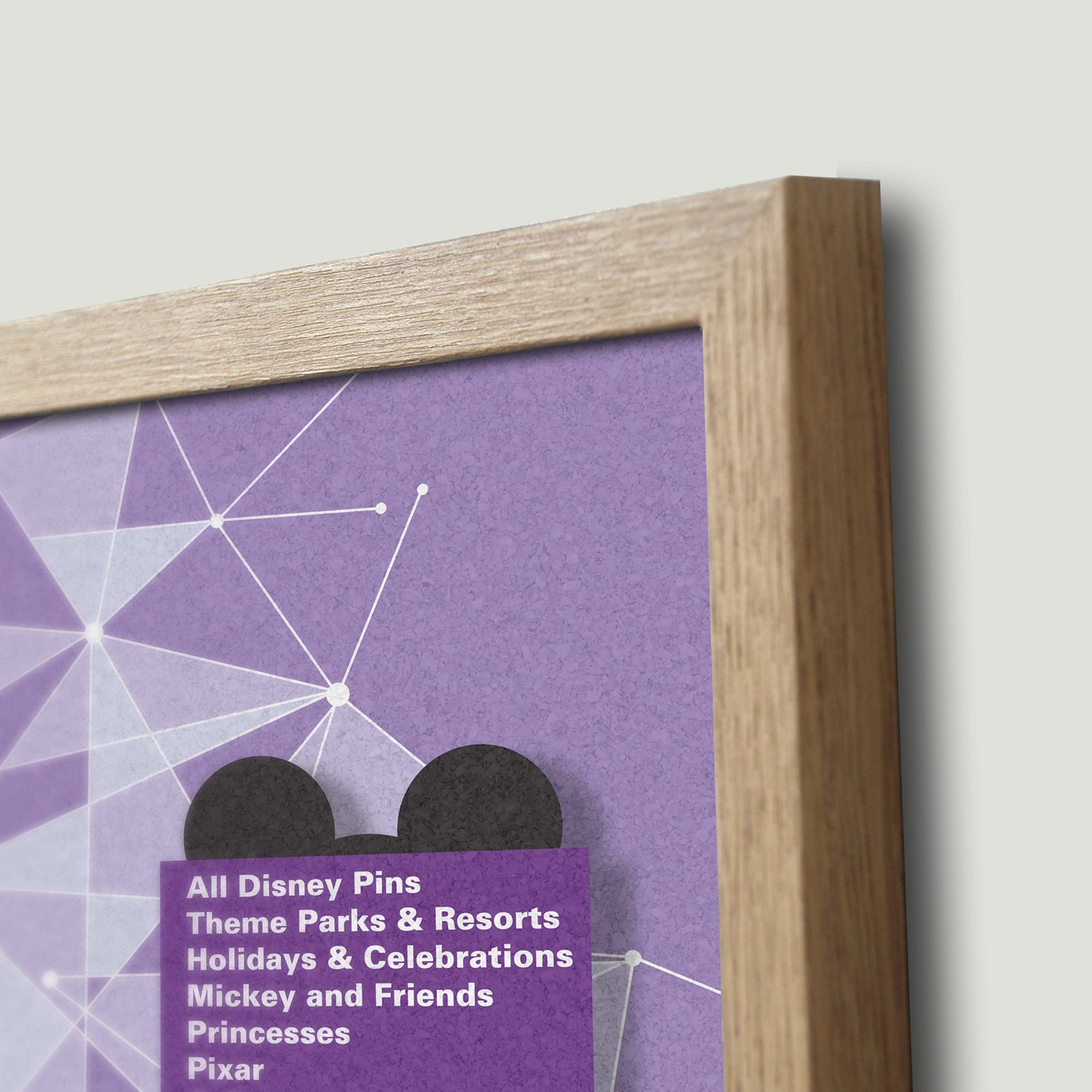 The Purple Wall - Personalised Pin Board