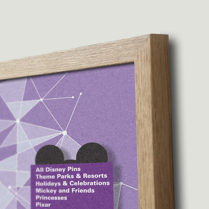 The Purple Wall - Personalised Pin Board