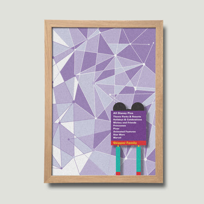 The Purple Wall - Personalised Pin Board