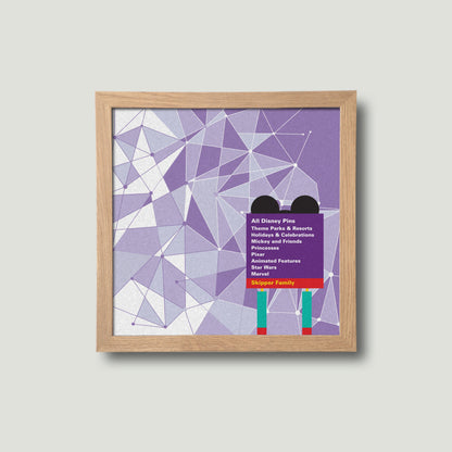 The Purple Wall - Personalised Pin Board
