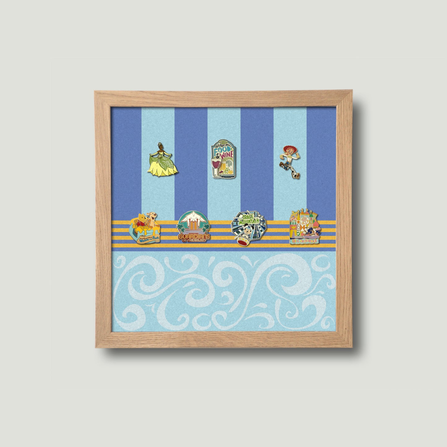 Spring's Unwrapped Framed Pin Board