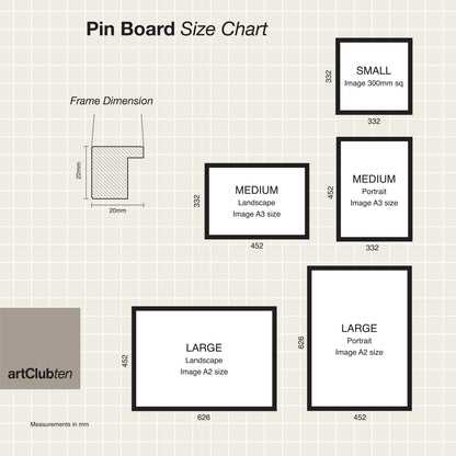 Spring's Unwrapped Framed Pin Board