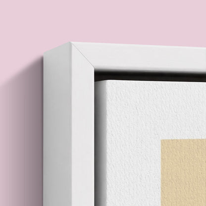 Small World Framed Canvas Print - White