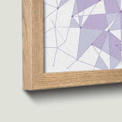 The Purple Wall Framed Pin Board