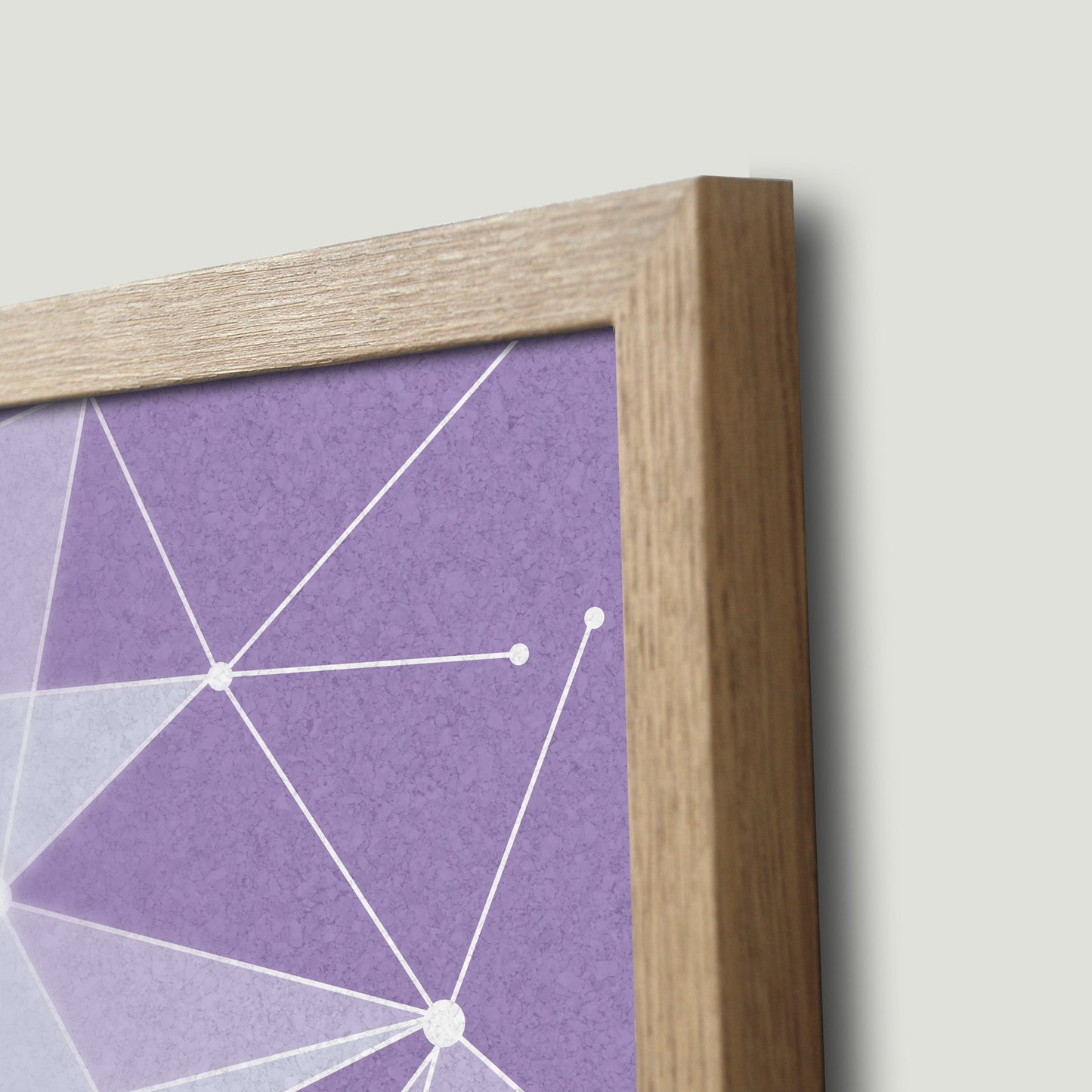 The Purple Wall Framed Pin Board
