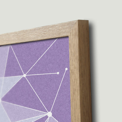 The Purple Wall Framed Pin Board