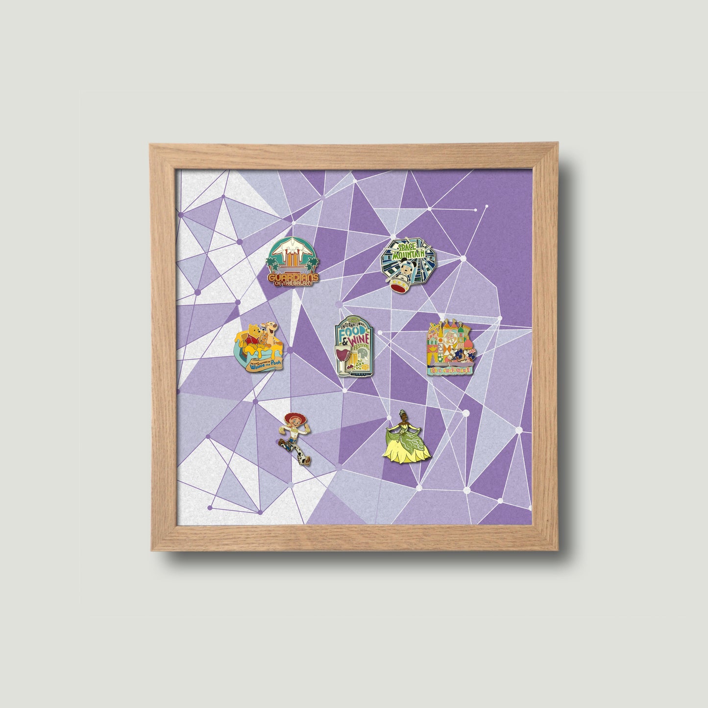 The Purple Wall Framed Pin Board