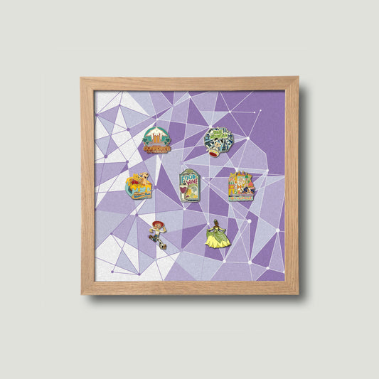 The Purple Wall Framed Pin Board
